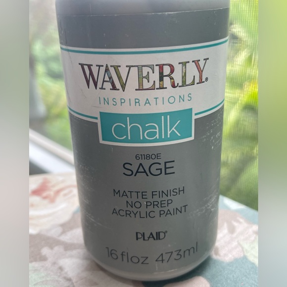 Waverly Inspirations SAGE Chalk Paint Matte Finish, 16 Fl. Oz, Factory SEALED - Picture 2 of 5